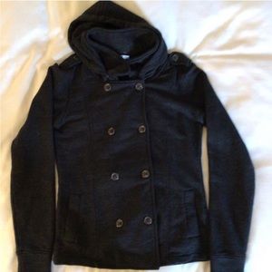 Gorgeous New Independent Trading Premium Textured Fleece Pea Charcoal Coat, L